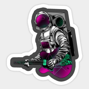 Space Guitarist Sticker